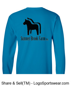 Adult Unisex Long Sleeve T-Shirt with SBF Logo on Back Design Zoom